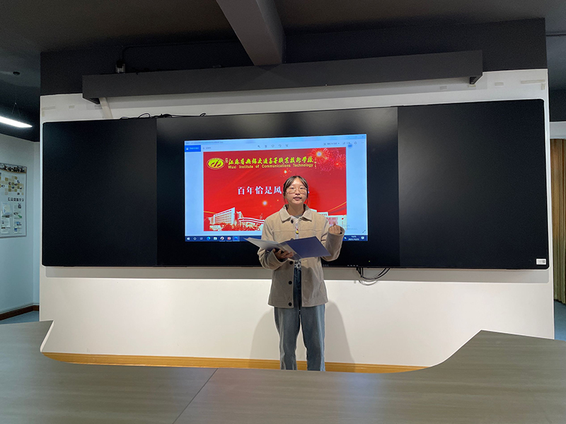 机电工程学院学生参加马克思主义青年说学生组复赛